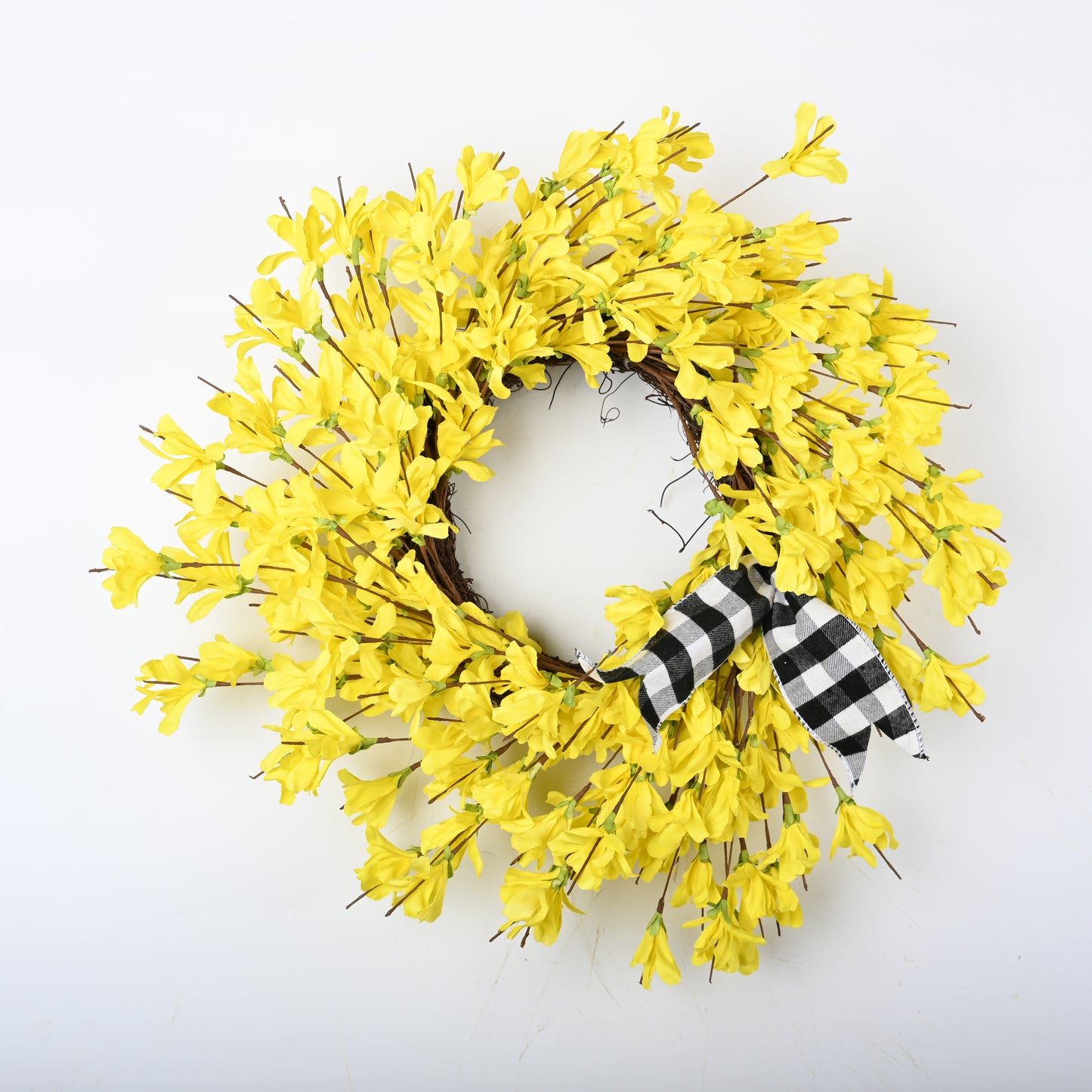 Front door wreath | Spring Wreath | Yellow Forsythia Wreath | 18inch Wreath | Year Round wrath