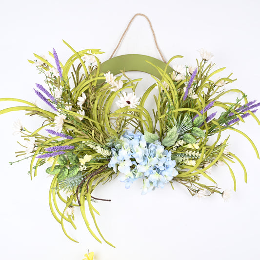Lavender, Hydrangeas Wreath | Front door wreath | Spring Wreath | 22inch Wreath | Year Round wrath