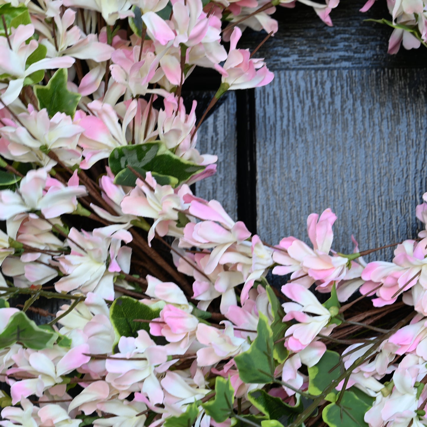 Front door wreath | Spring Wreath | 24inch Wreath | Pink Forsythia